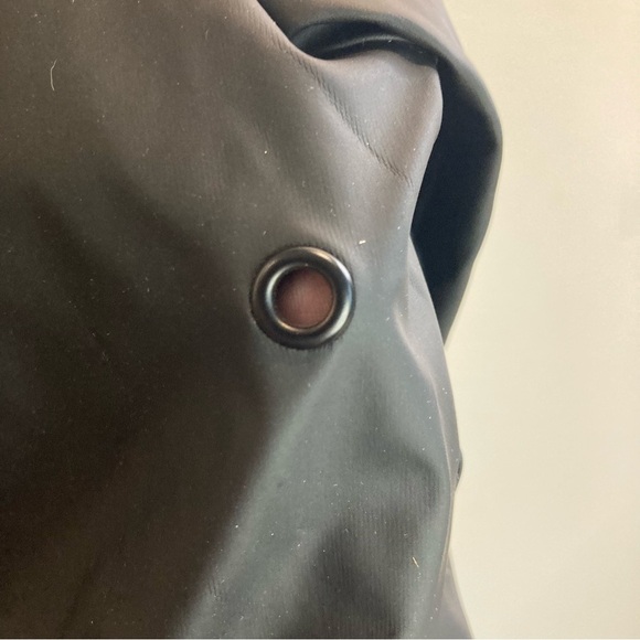 RAINS Sz XXS-XS Oversized Hooded Unlined Fishermen Style Cap Snap Rain Coat - Picture 14 of 16